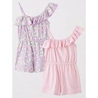 Everyday Girls 2 Pack Playsuits - Multi