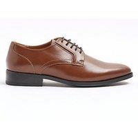River Island Formal Point Derby Shoe - Brown