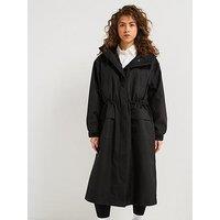 Calvin Klein Jeans Long Trench Coat - Black