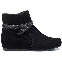 Hotter Avocet Boots Wide Fi - Black