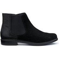 Hotter Tenby Boots Wide Fit - Black