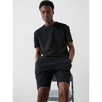 Very Man Textured Ottoman T-Shirt - Black