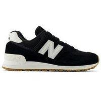 New Balance Womens 574 Trainers - Black/White