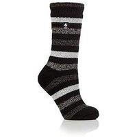 Heat Holders Stripe Socks - Delamere - Black