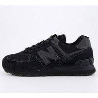 New Balance Mens 574 Trainers - Black/Black