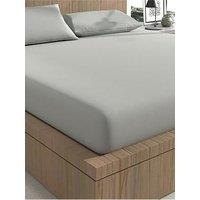 Panda London Panda Earth Bamboo & French Linen Fitted Sheet - Grey