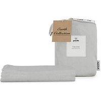 Panda London Panda Earth Bamboo & French Linen Fitted Sheet- Double