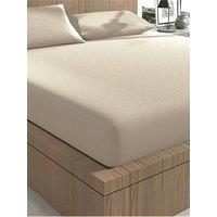 Panda London Bamboo & French Linen Fitted Sheet - Natural