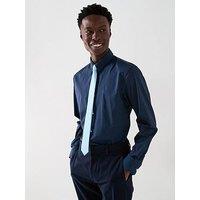 Very Man Longsleeve Regular Fit Easy Care Smart Shirt - Navy