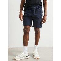 Very Man Zip Pocket Tech Cargo Shorts - Navy