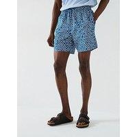 Very Man Geo Printed Swim Shorts - Blue
