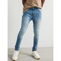 Very Man Skinny Fit Jeans With Stretch - Light Blue