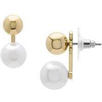 Fossil Bright Baubles White Shell Jacket Earrings