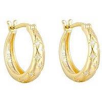 Seol + Gold Cz Star Set Midi Hoops