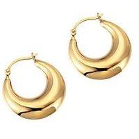 Seol + Gold Curved Creole Hoops
