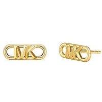 Michael Kors 14K Gold-Plated Sterling Silver Empire Link Stud Earrings