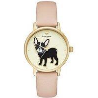 Kate Spade New York Grand Metro Three-Hand Vachetta Leather Watch