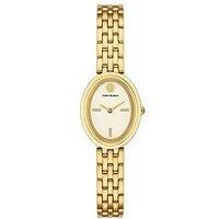 Tory Burch Oval Watch, Gold-Tone Stainless Steel