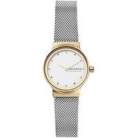 Skagen Women 'S Freja Lille Two Hand, Gold-Tone Stainless Steel Watch