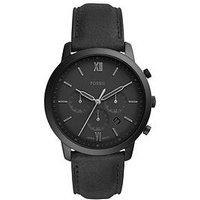 Fossil Men'S Neutra Chronograph, Black-Tone Stainless Steel Watch