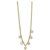 Emporio Armani 14K Gold-Plated Brass Station Necklace