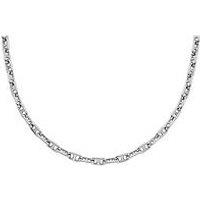 Fossil Women'S Heritage D-Link Silver-Tone Brass Chain Necklace