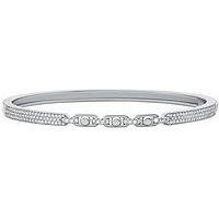 Michael Kors Sterling Silver Pav&Eacute; Astor Link Bangle