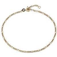 Seol + Gold Fine Figaro Chain Anklet