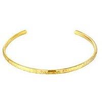 Seol + Gold Hammered Cuff Bangle