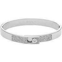 Emporio Armani Stainless Steel With Crystals Setted Bangle Bracelet