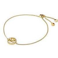 Michael Kors 14K Gold-Plated Sterling Silver Logo Slider Bracelet