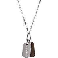 Emporio Armani Men'S Stainless Steel Dog Tag Necklace