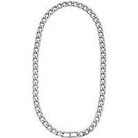 Fossil Heritage D-Link Stainless Steel Chain Necklace