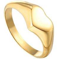 Seol + Gold Heart Signet Ring