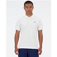New Balance Mens Cotton Polo Top - White