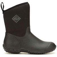 Muck Boots Ladies Muckster Mid Roses Boots - Black