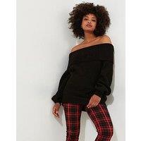 Joe Browns Off-The-Shoulder Jumper - Black
