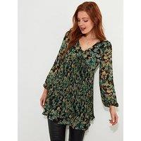 Joe Browns Printed Pleate Tunic - Green