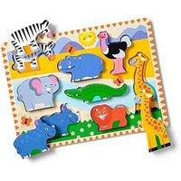 Melissa & Doug Safari Chunky Puzzle With 8 Easy-Grasp Pieces