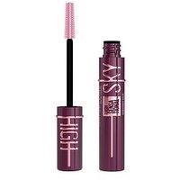 Maybelline Mascara Lash Sensational Sky High Volumizing And Thickening Eyelash Lengthening. Flake Free Formula, Mascara Burgundy Haze