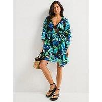 Everyday Chiffon Tie Waist Short Kaftan