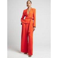 River Island Wide Leg Trouser - Red