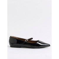 River Island Wide Fit Mary Jane - Black