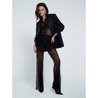 River Island Sheer Lace Trousers - Black