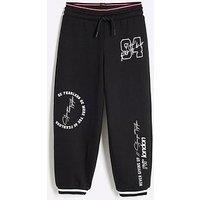 River Island Girls 94 Double Layer Joggers - Black