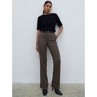 Pretty Lavish Eddie Turn Up Trouser - Brown