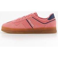 Tommy Jeans Greenwich Suede Trainer - Preppy Pink