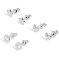 Joma Jewellery Life'S A Charm Birthday Earrings In Silver Plating