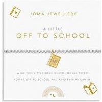 Joma Jewellery Childrens A Little Off To School Bracelet In Silver And Gold Plating