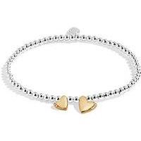 Joma Jewellery Boxed A Little Happy Birthday Bracelet In Silver And Gold Plating